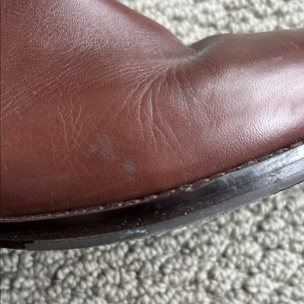 Tory Burch Everly Brown Leather Riding Boots - Picture 8 of 11